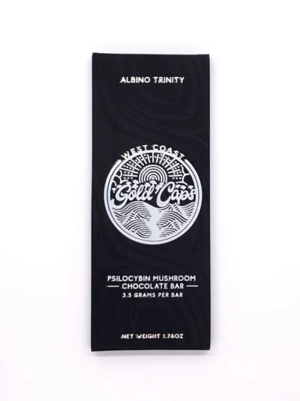 3.5 Gram Mushroom Chocolate Bar – Albino Trinity by West Coast Gold Caps