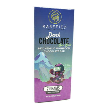 Psychedelic Mushroom Chocolate Bar: Dark Chocolate Sea Salt (7 grams Psilocybin Mushrooms) by Rarefied