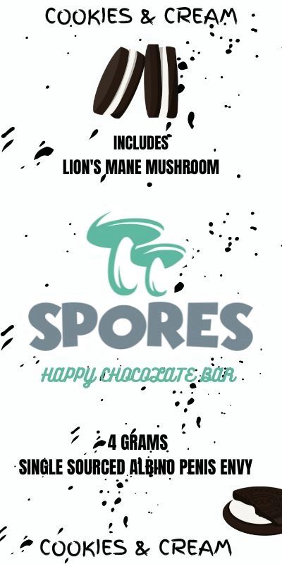 Spores Cookies & Cream Bar