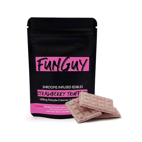 Shrooms Infused Strawberry Truffles | 1000mg | FunGuy