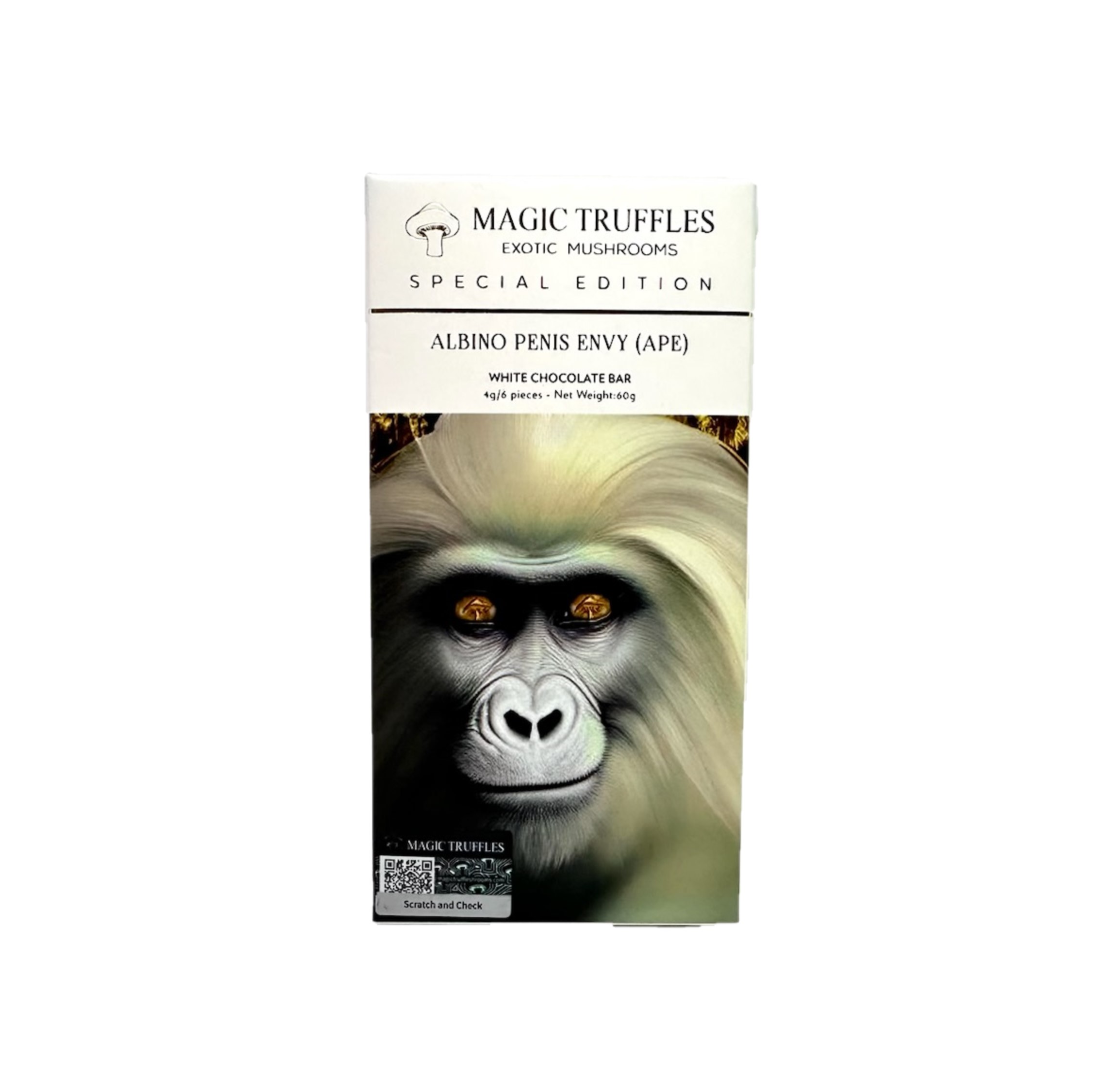 Magic Truffles – SPECIAL EDITION White Chocolate Bar – APE