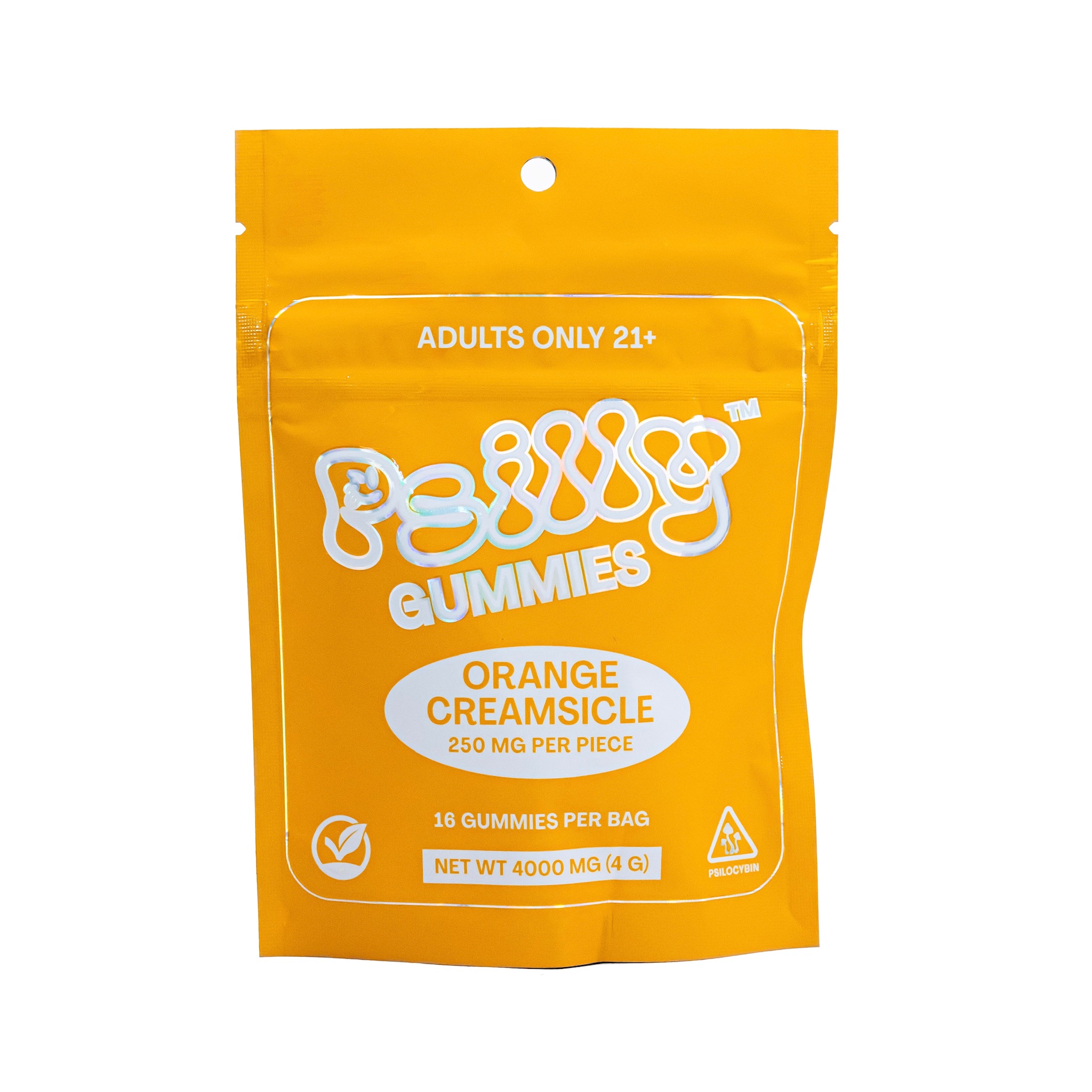 Psilly Mushroom Gummies Bag 4g Orange Creamsicle