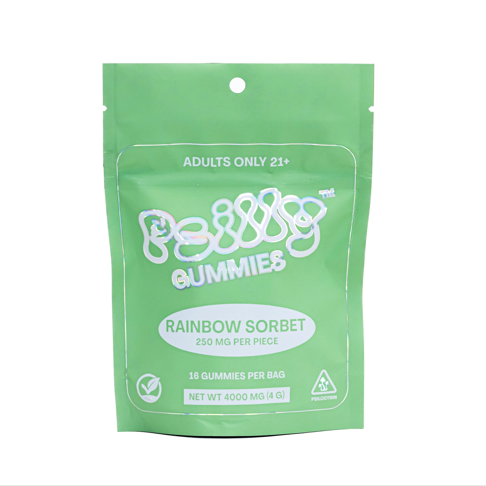 Psilly Mushroom Gummies Bag 4g Rainbow Sorbet